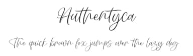 Authentyca by Vunira Design — Script Handwritten Font — thumbnail 1