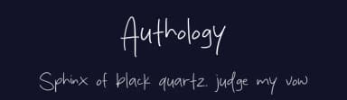 Authology by MJType — Script Handwritten Font — thumbnail 2