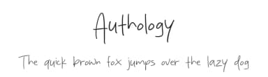 Authology by MJType — Script Handwritten Font — thumbnail 1