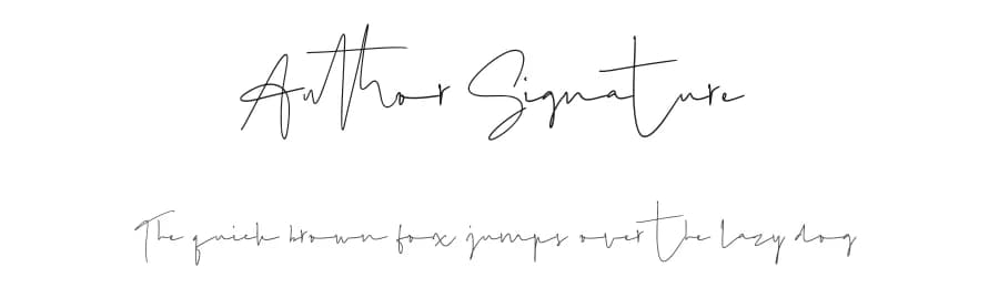 Author Signature by selawetype — Script Handwritten Font