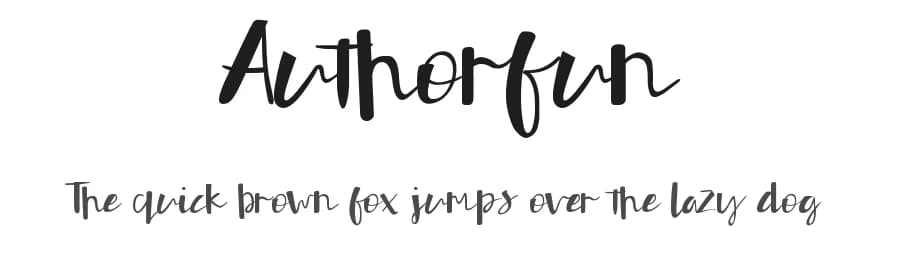 Authorfun by PutraCetol Studio — Script Handwritten Font