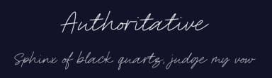 Authoritative by Viswell Studio — Script Handwritten Font — thumbnail 2