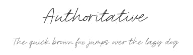 Authoritative by Viswell Studio — Script Handwritten Font — thumbnail 1