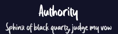 Authority by Masa Aska Sanurumi — Script Handwritten Font — thumbnail 2