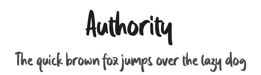 Authority by Masa Aska Sanurumi — Script Handwritten Font