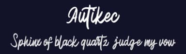 Autikec by Riki — Script Handwritten Font — thumbnail 2