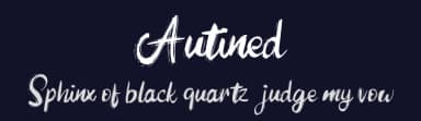 Autined by Vunira Design — Script Handwritten Font — thumbnail 2