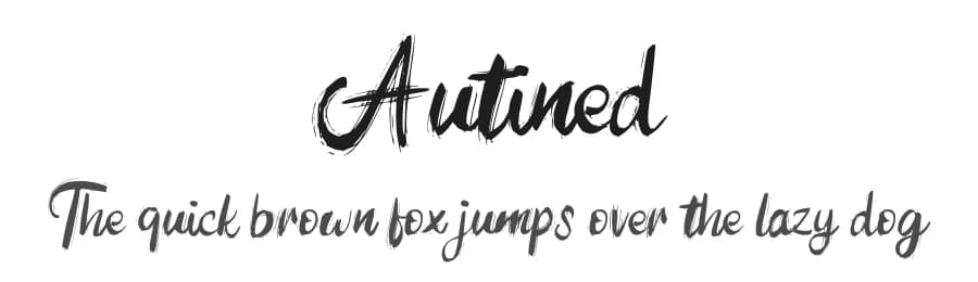 Autined by Vunira Design — Script Handwritten Font