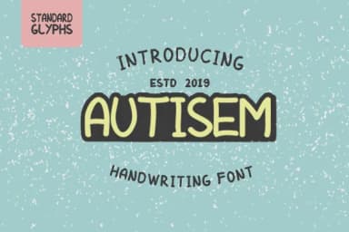 AUTISEM Font by Arendxstudio — Script Handwritten Font — thumbnail 1