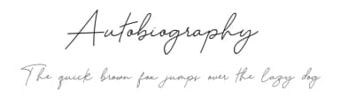 Autobiography by Erik Studio — Script Handwritten Font — thumbnail 1