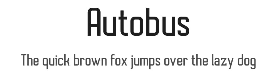 Autobus by NimaType — Sans Serif Font — preview 1