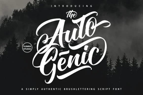 Autogenic Font by Vunira — Script Handwritten Font