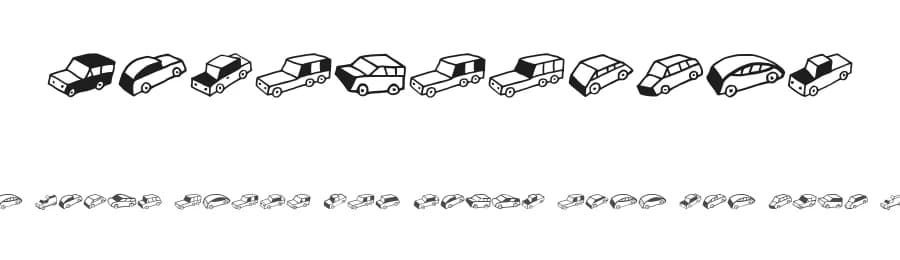 Automobiles by Vladimir Nikolic — Dingbats Font