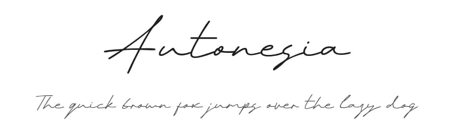 Autonesia by Khurasan — Script Handwritten Font