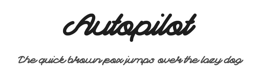 Autopilot by weknow — Script Handwritten Font