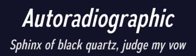 Autoradiographic by Typodermic Fonts — Sans Serif Font — thumbnail 2