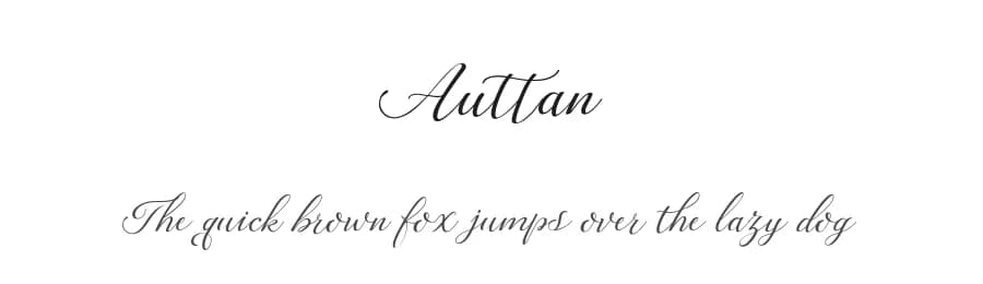 Auttan by Best Font Studio — Script Handwritten Font