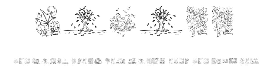 Autumm by Ding Bang — Dingbats Font