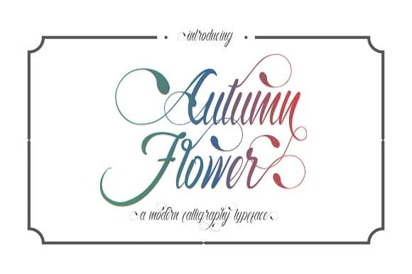 Autumn Flower Font by Thirtypath — Script Handwritten Font