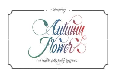 Autumn Flower Font by Thirtypath — Script Handwritten Font — thumbnail 1