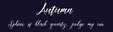 Autumn by Fadhil Aqsa — Script Handwritten Font — thumbnail 2