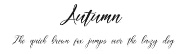 Autumn by Fadhil Aqsa — Script Handwritten Font — thumbnail 1