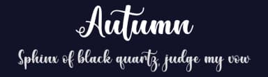 Autumn by Gunawan Soderi — Script Handwritten Font — thumbnail 2