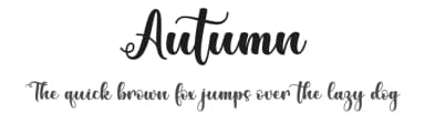 Autumn by Gunawan Soderi — Script Handwritten Font — thumbnail 1