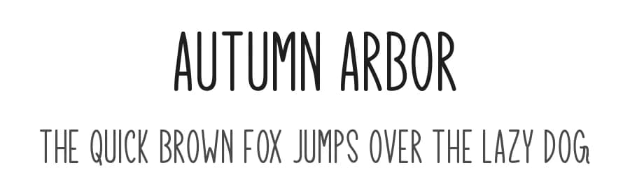 Autumn Arbor by Md Shohail Bhuian — Script Handwritten Font
