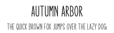 Autumn Arbor by Md Shohail Bhuian — Script Handwritten Font — thumbnail 1