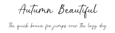Autumn Beautiful by Graphix Line Studio — Script Handwritten Font — thumbnail 1