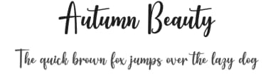 Autumn Beauty by Wahyu Studio — Script Handwritten Font — thumbnail 1