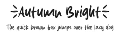 Autumn Bright by MJType — Script Handwritten Font — thumbnail 1