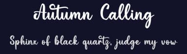 Autumn Calling by Graphix Line Studio — Script Handwritten Font — thumbnail 2