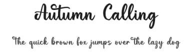 Autumn Calling by Graphix Line Studio — Script Handwritten Font — thumbnail 1