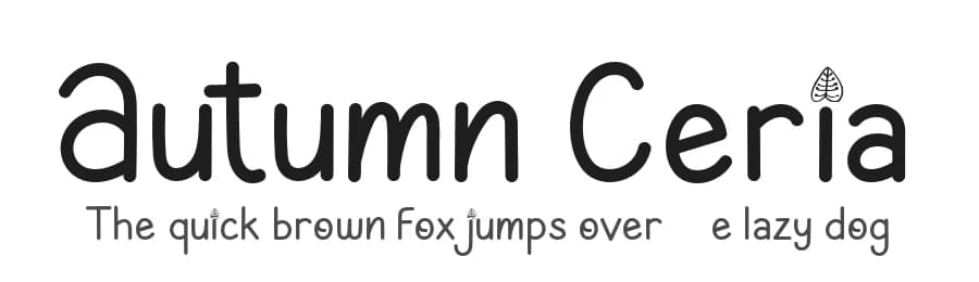 Autumn Ceria by AEN Creative Studio — Script Handwritten Font