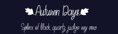 Autumn Days by Helotype — Script Handwritten Font — thumbnail 2