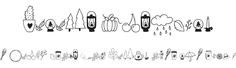 Autumn Dingbats by DM Letter Studio - Dimas Prasetyo — Dingbats Font