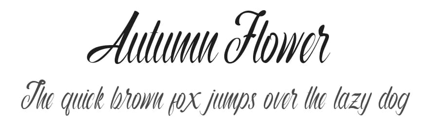 Autumn Flower by Thirtypath — Script Handwritten Font