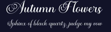 Autumn Flowers by Miftah Arzaq — Script Handwritten Font — thumbnail 2