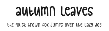 Autumn Leaves by Phantom Studio — Script Handwritten Font — thumbnail 1