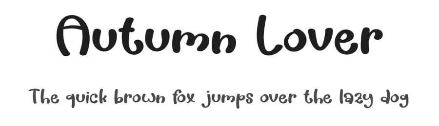 Autumn Lover by Luluk Surotul — Script Handwritten Font