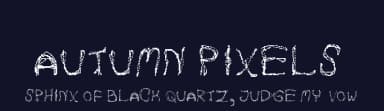 Autumn Pixels by Harry Blakeman — Script Handwritten Font — thumbnail 2