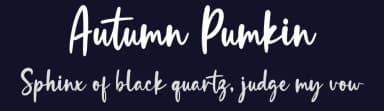 Autumn Pumkin by Graphix Line Studio — Script Handwritten Font — thumbnail 2