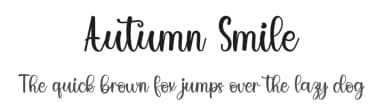 Autumn Smile by PiPi Creative STUDIO — Script Handwritten Font — thumbnail 1