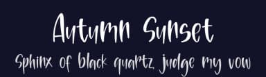 Autumn Sunset by DM Letter Studio - Dimas Prasetyo — Script Handwritten Font — thumbnail 2