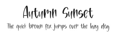 Autumn Sunset by DM Letter Studio - Dimas Prasetyo — Script Handwritten Font — thumbnail 1