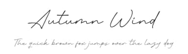 Autumn Wind by Khurasan — Script Handwritten Font — thumbnail 1