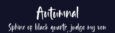 Autumnal by Alpaprana Studio — Script Handwritten Font — thumbnail 2