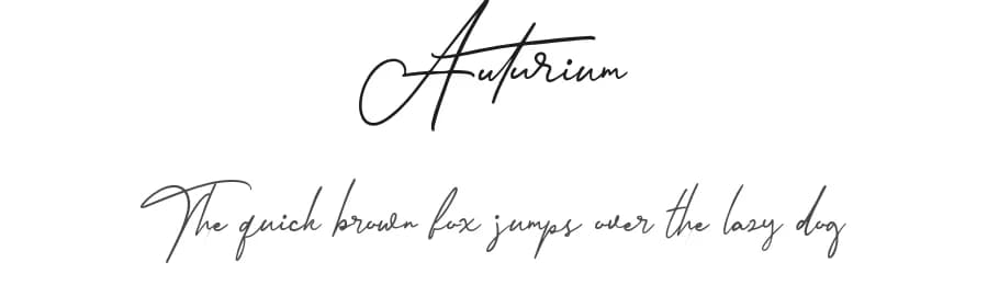 Auturium by Colative Studio — Script Handwritten Font